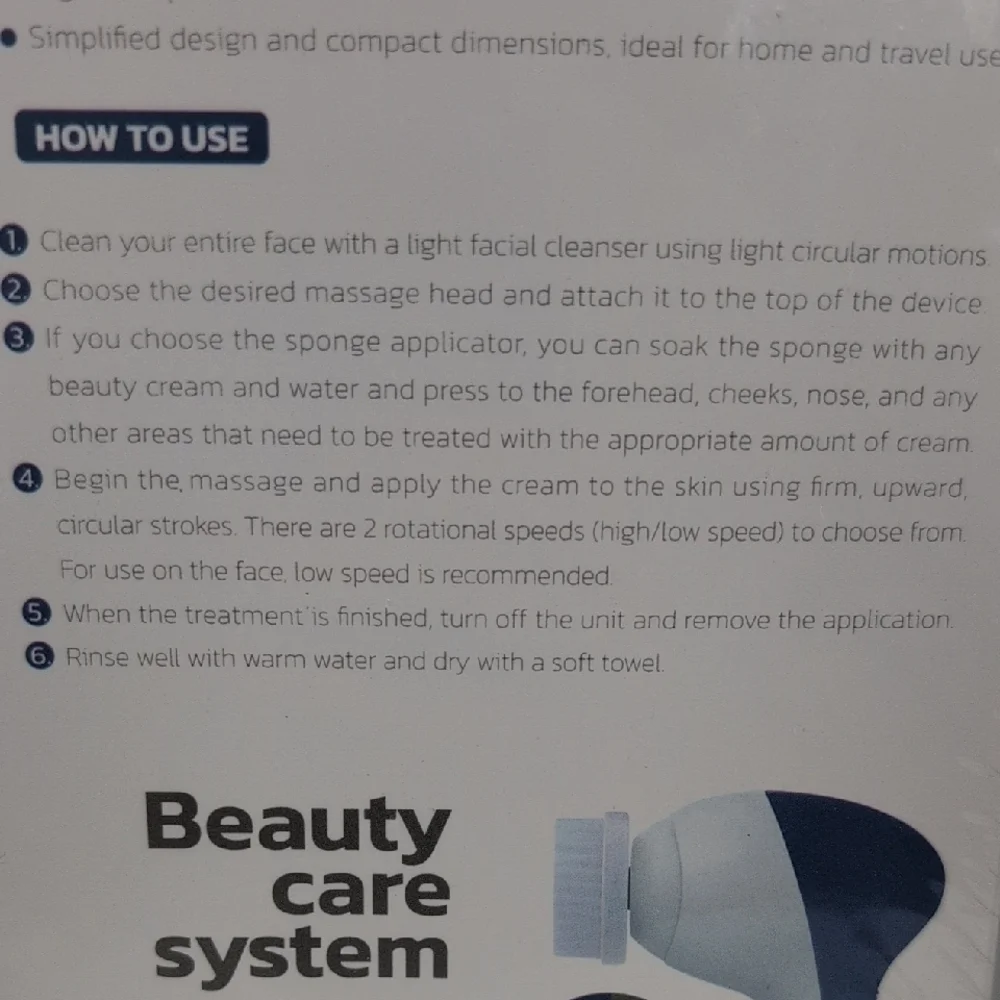 NIB Visofo Beauty Care Facial Massage System